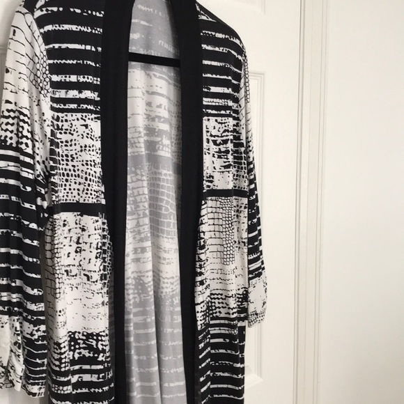 Jersey Cardigan with tie Sz 16 - Picture 2 of 6